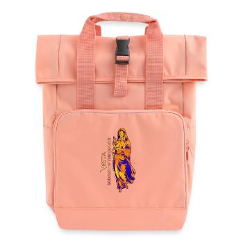 Göttin des Herdes - Vesta - Rolltop Rucksack mit zwei Griffen - Chintzrosa - Vorne