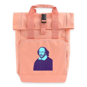 William Shakespeare - My Theatre - Roll Top Backpack with Two Handles - chintz rose - Front