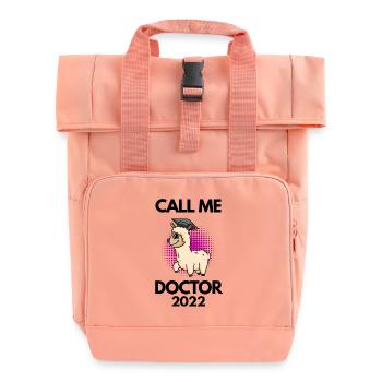 Thèse de doctorat Doctorat Doctorat 2022 Docteur - Sac à dos Roll Top à deux anses - rose liberty - Devant