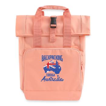 Backpacking through Australia Sydney - Rolltop Rucksack mit zwei Griffen - Chintzrosa - Vorne