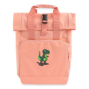 Dessin animé Tyrannosaurus Rex - Sac à dos Roll Top à deux anses - rose liberty - Devant