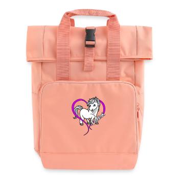 Amoureux des chevaux - Arabes - Sac à dos Roll Top à deux anses - rose liberty - Devant