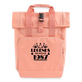 1987 - Né en 1987 - Sac à dos Roll Top à deux anses - rose liberty - Devant