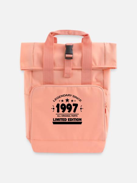 1997 - Jahrgang 1997 - Rolltop Rucksack mit zwei Griffen - Chintzrosa
