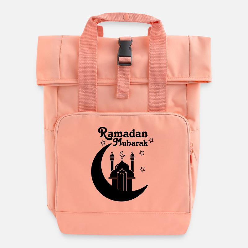 Ramadan Moubarak Symbole de l’Islam - Sac à dos Roll Top à deux anses - rose liberty