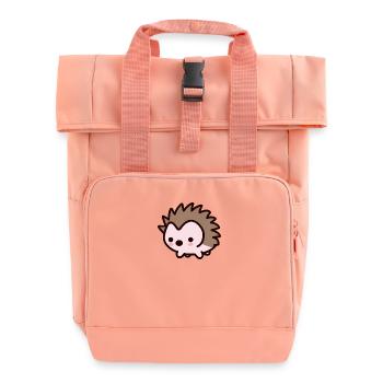 Mignon Kawaii Hedgehog Design - Sac à dos Roll Top à deux anses - rose liberty - Devant
