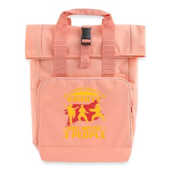 Tout ce qui m'intéresse, c'est le karaté et peut-être 3 personnes - Sac à dos Roll Top à deux anses - rose liberty - Devant