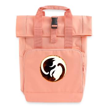 Yin Yang - Rolltop Rucksack mit zwei Griffen - Chintzrosa - Vorne
