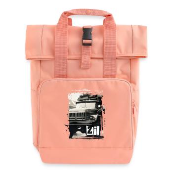 ZIL 131 GDR - Roll Top Backpack with Two Handles - chintz rose - Front