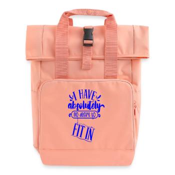 Je n’ai absolument aucune envie de m’intégrer - Sac à dos Roll Top à deux anses - rose liberty - Devant
