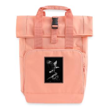 Pygargue à tête blanche Weißkopfseeadler - Sac à dos Roll Top à deux anses - rose liberty - Devant