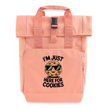 Cookies Disant Biscuits au Chocolat Cadeau de Cookie Drôle - Sac à dos Roll Top à deux anses - rose liberty - Devant