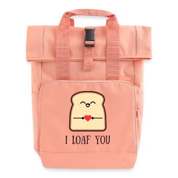 Je te languis - Sac à dos Roll Top à deux anses - rose liberty - Devant