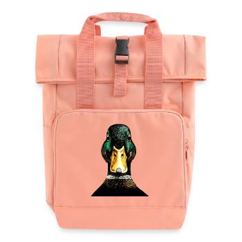 Ente Stockente Entenküken Duck Entlein Erpel Enten - Rolltop Rucksack mit zwei Griffen - Chintzrosa - Vorne