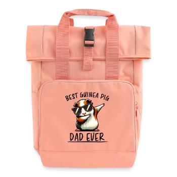 Guinea Pig Saying, Guinea Pig Gift - Roll Top Backpack with Two Handles - chintz rose - Front
