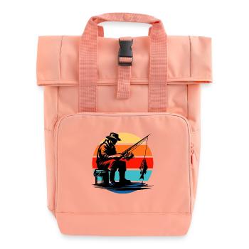 Angler - Roll Top Backpack with Two Handles - chintz rose - Front