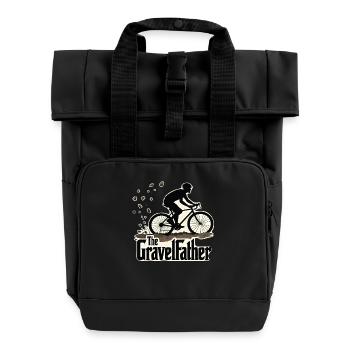 Le GravelFather Gravel Bike Gravel Biker - Sac à dos Roll Top à deux anses - noir - Devant