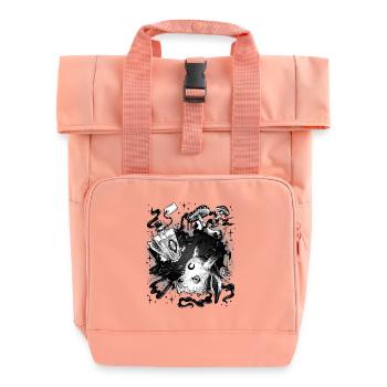 Hexerei Zauberei mystisch Voodoo Magie magisch - Rolltop Rucksack mit zwei Griffen - Chintzrosa - Vorne