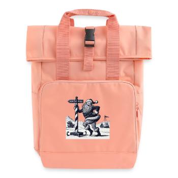 Drôle Père Noël Pole Dance Noël - Sac à dos Roll Top à deux anses - rose liberty - Devant