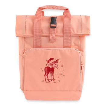 Rentier Tante Weihnachten Stilvoll Lustig - Rolltop Rucksack mit zwei Griffen - Chintzrosa - Vorne
