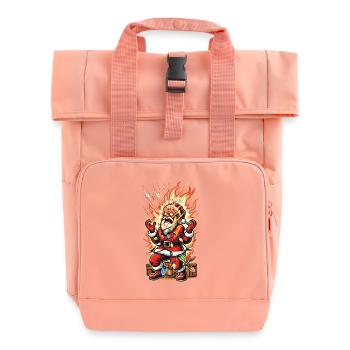 Le Père Noël se fait électrocuter - Sac à dos Roll Top à deux anses - rose liberty - Devant