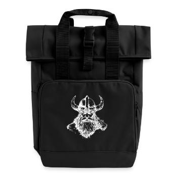 Viking Odin - Roll Top Backpack with Two Handles - black - Front