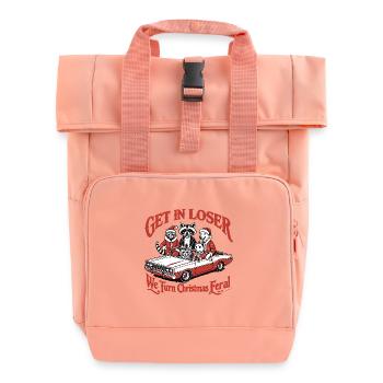 Get In Loser Weihnachten wird Wild - Rolltop Rucksack mit zwei Griffen - Chintzrosa - Vorne