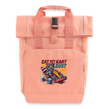 Go-Kart Racing Style Rétro Eat My Kart Dust - Sac à dos Roll Top à deux anses - rose liberty - Devant