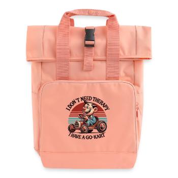 Je n’ai pas besoin de thérapie, j’ai un kart - Sac à dos Roll Top à deux anses - rose liberty - Devant