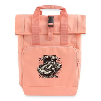 Go-Kart Passion Look rétro Born To Kart - Sac à dos Roll Top à deux anses - rose liberty - Devant
