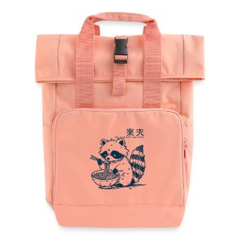 Ramen Nouilles Anime Raton laveur Kawaii - Sac à dos Roll Top à deux anses - rose liberty - Devant