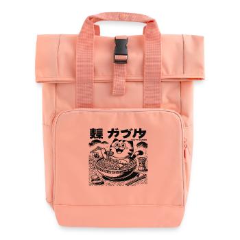 Chat Ramen Kawaii, Nouilles Japonaises - Sac à dos Roll Top à deux anses - rose liberty - Devant