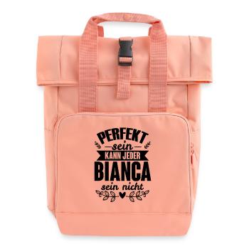 Bianca - Perfekt Sein Kann Jeder Bianca Nicht - Rolltop Rucksack mit zwei Griffen - Chintzrosa - Vorne