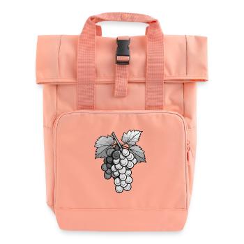 Grapes - Roll Top Backpack with Two Handles - chintz rose - Front