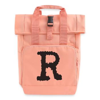 R - Roll Top Backpack with Two Handles - chintz rose - Front