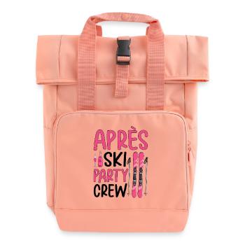 Équipe de fête après ski - Sac à dos Roll Top à deux anses - rose liberty - Devant