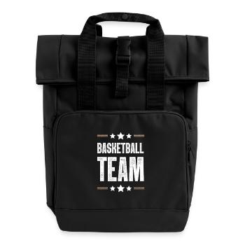 Équipe de basket-ball - Sac à dos Roll Top à deux anses - noir - Devant