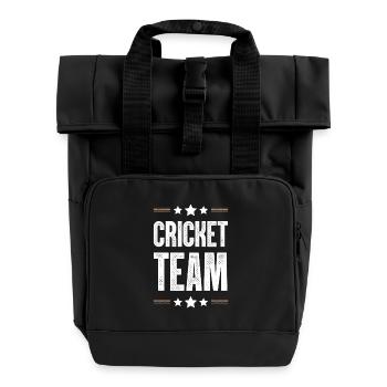 Cricket Team - Rolltop Rucksack mit zwei Griffen - Schwarz - Vorne