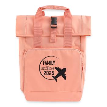 Voyage en famille Vacances en famille 2025 - Sac à dos Roll Top à deux anses - rose liberty - Devant