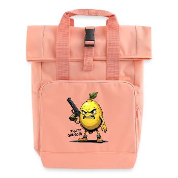 Gangsta fruité – Gangster au citron drôle - Sac à dos Roll Top à deux anses - rose liberty - Devant