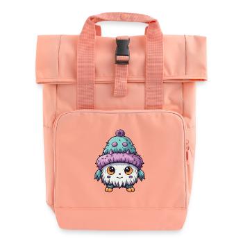 Winter Eskimo Baby Winterlich - Rolltop Rucksack mit zwei Griffen - Chintzrosa - Vorne