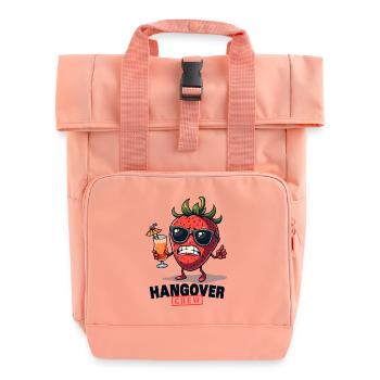 Fraise fraîche à la bière – pour les vacances et les festivals - Sac à dos Roll Top à deux anses - rose liberty - Devant