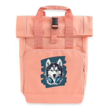 Pomsky - Rolltop Rucksack mit zwei Griffen - Chintzrosa - Vorne