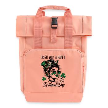 Irlandais Vous Une Fille Heureuse De La Saint-Patrick - Sac à dos Roll Top à deux anses - rose liberty - Devant