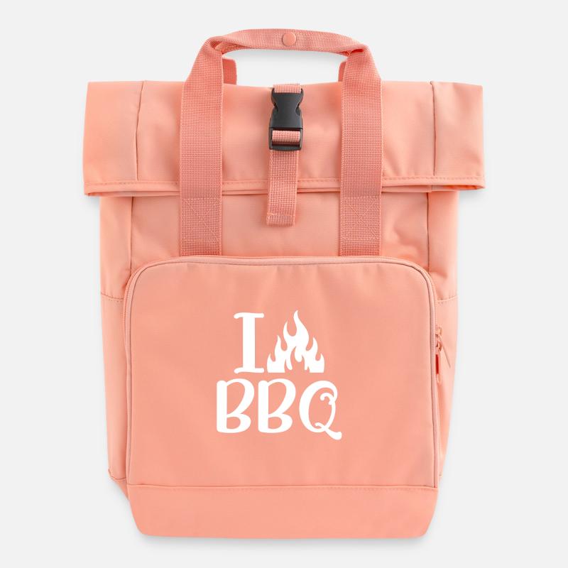 BBQ Geschenke, Grill Geschenke - Rolltop Rucksack mit zwei Griffen - Chintzrosa