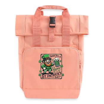 Lutin irlandais de la Saint-Patrick - Sac à dos Roll Top à deux anses - rose liberty - Devant