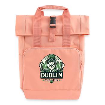 Dublin Spaß St. Patricks Tag Feier - Rolltop Rucksack mit zwei Griffen - Chintzrosa - Vorne