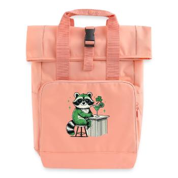 Cocktail de raton laveur pour la Saint-Patrick - Sac à dos Roll Top à deux anses - rose liberty - Devant