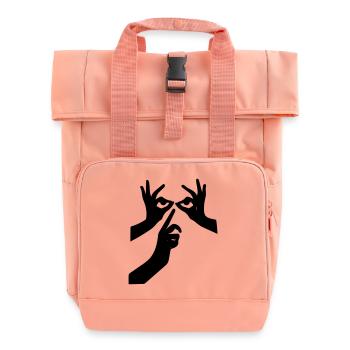 Cool - Rolltop Rucksack mit zwei Griffen - Chintzrosa - Vorne
