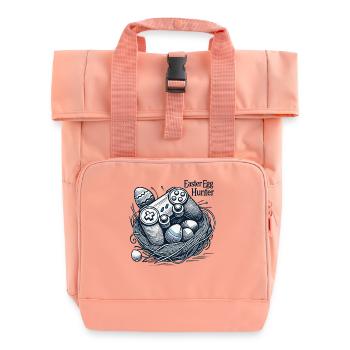 Osterei Jäger Gaming Controller Design - Rolltop Rucksack mit zwei Griffen - Chintzrosa - Vorne